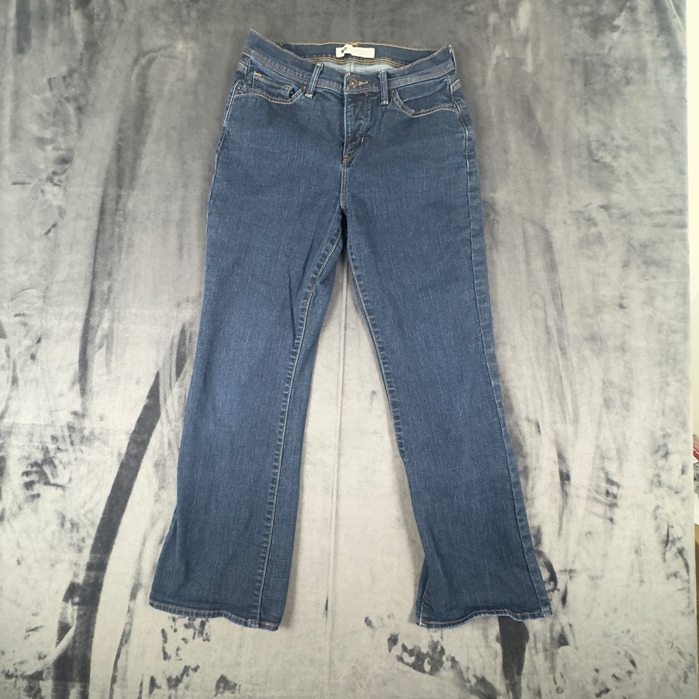Levis Jeans Womens 6S Blue Perfectly Slimming 512 Bootcut Stretch Denim